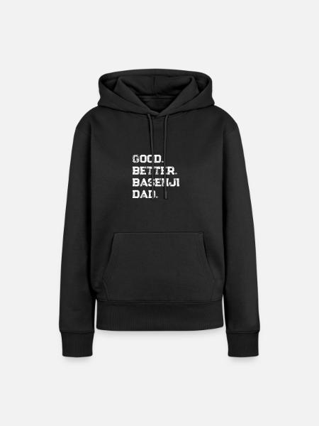 Basenji - Vrouwen Premium Bio hoodie - zwart