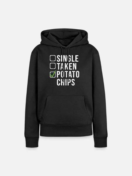 Kartoffelchips Geschenk - Frauen Premium Bio Hoodie - Schwarz