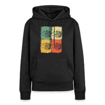 French horn French horn player French hornist - Women’s Premium Organic Hoodie - black - Front - Julia (174cm)