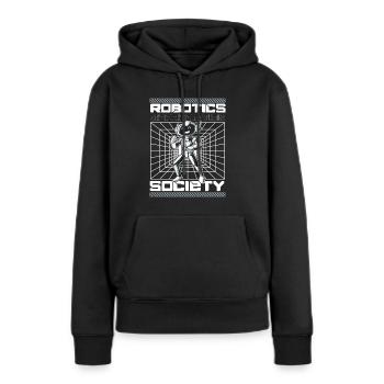 Robotique Ai Robot - Sweat à capuche Premium bio Femme - noir - Devant - Julia (174cm)