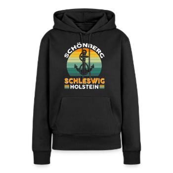 Schönberg Schleswig-holstein - Sweat à capuche Premium bio Femme - noir - Devant - Julia (174cm)