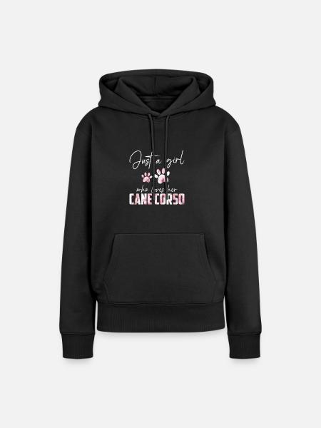 Cane Corso - Vrouwen Premium Bio hoodie - zwart