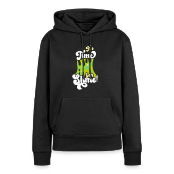 Mucus Puddle Cool Mignon Adorable pour Slime Maker - Sweat à capuche Premium bio Femme - noir - Devant - Julia (174cm)