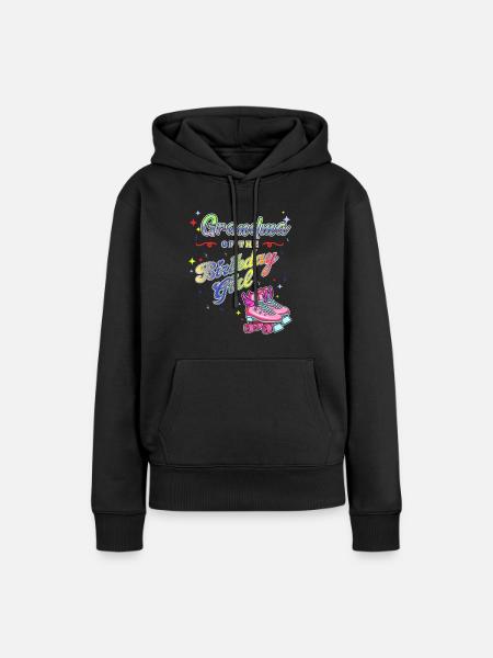 Inline Skater - Frauen Premium Bio Hoodie - Schwarz