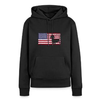 Dachshund Geschenk Dixie Wiener Doxie Dackel - Frauen Premium Bio Hoodie - Schwarz - Vorne - Julia (174cm)