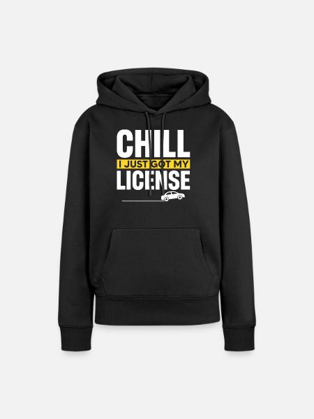 Führerschein - Frauen Premium Bio Hoodie - Schwarz