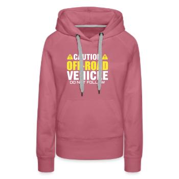 Off-road, 4x4, 4-wheel - Women’s Premium Organic Hoodie - mauve - Front - Isabella (175cm)