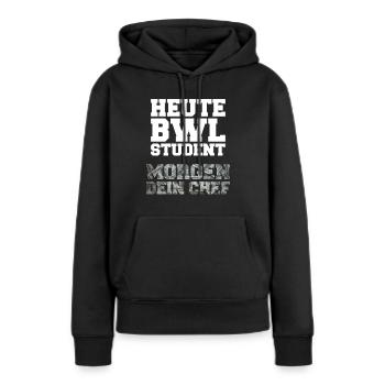 Student BWL Studenten Wirtschaft - Frauen Premium Bio Hoodie - Schwarz - Vorne - Julia (174cm)