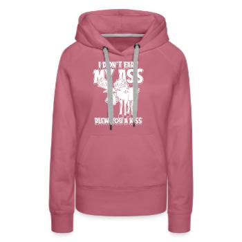 Orignal drôle Je n’ai pas pété mes fesses t’a soufflé un baiser - Sweat à capuche Premium bio Femme - mauve - Devant - Isabella (175cm)