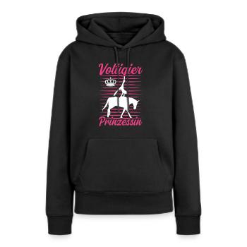 Voltigier Prinzessin Voltigieren Reiterin - Frauen Premium Bio Hoodie - Schwarz - Vorne - Julia (174cm)