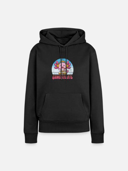 Axolotl Wassertier Wasser Geschenk - Frauen Premium Bio Hoodie - Schwarz