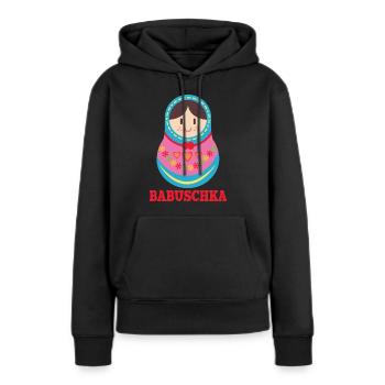 Matryoschka Bande Puppe Babuschka Russisches - Frauen Premium Bio Hoodie - Schwarz - Vorne - Julia (174cm)
