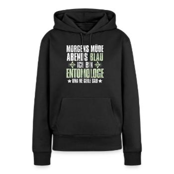Entomologie Entomologe Insekt - Frauen Premium Bio Hoodie - Schwarz - Vorne - Julia (174cm)