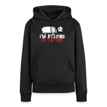 Chasseurs de fantômes, fantômes, fantômes, chasse aux fantômes - Sweat à capuche Premium bio Femme - noir - Devant - Julia (174cm)