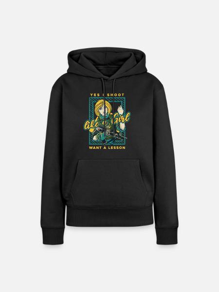 Schützenverein - Frauen Premium Bio Hoodie - Schwarz