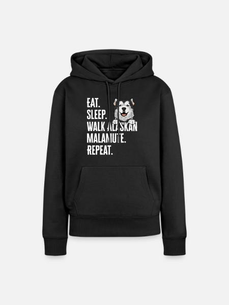 Alaskan Malamute Hund - Frauen Premium Bio Hoodie - Schwarz