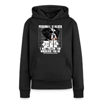 Havaneser Hund Lustiger Stalker Cartoon - Frauen Premium Bio Hoodie - Schwarz - Vorne - Julia (174cm)