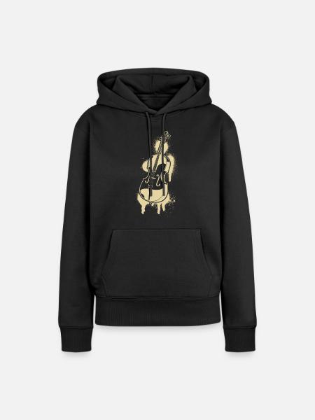 Cello Cellospieler Cellist - Frauen Premium Bio Hoodie - Schwarz
