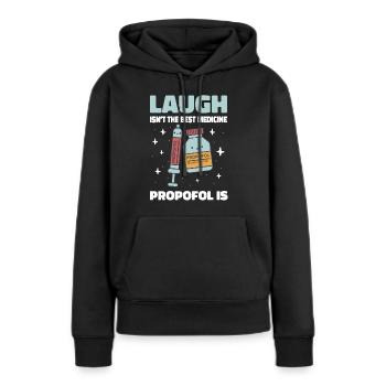 Kawaii Anesthesiology Art For Anesthesiologist - Women’s Premium Organic Hoodie - black - Front - Julia (174cm)