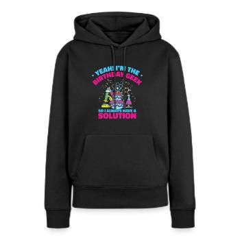 Wissenschaft Thema Geburtstagsfeier Chemie - Frauen Premium Bio Hoodie - Schwarz - Vorne - Julia (174cm)