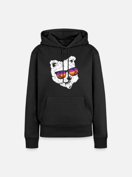 West highland terrier - Frauen Premium Bio Hoodie - Schwarz