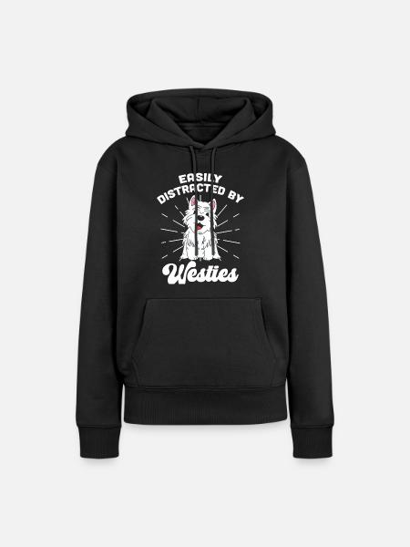 West highland terrier - Frauen Premium Bio Hoodie - Schwarz