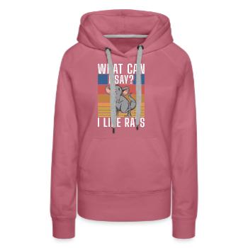 Rat Owner Gift Rats Lover - Women’s Premium Organic Hoodie - mauve - Front - Isabella (175cm)