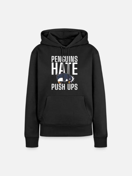 Pinguinliebhaber Pinguin Geschenke - Frauen Premium Bio Hoodie - Schwarz