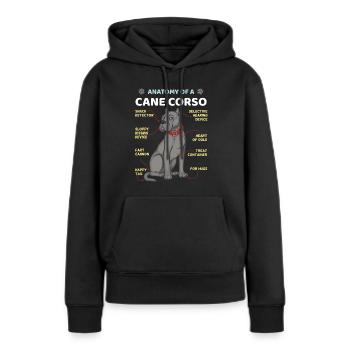Anatomy Of A Cane Corso - Frauen Premium Bio Hoodie - Schwarz - Vorne - Julia (174cm)