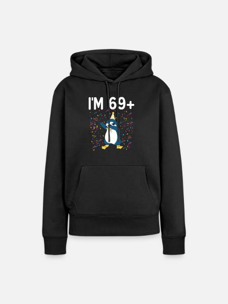 Pinguinliebhaber Pinguin Geschenke - Frauen Premium Bio Hoodie - Schwarz