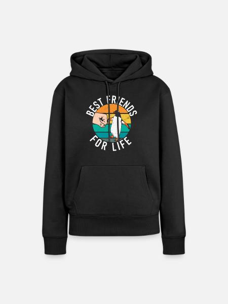 Pinguinliebhaber Pinguin Geschenke - Frauen Premium Bio Hoodie - Schwarz