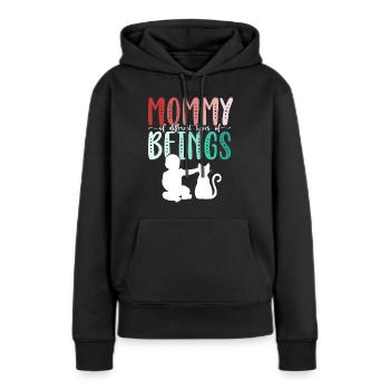 Mom Of Different Types of Mother's Day Cat Gift - Women’s Premium Organic Hoodie - black - Front - Julia (174cm)