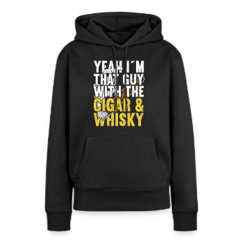 Zigarren Zigarren - Frauen Premium Bio Hoodie - Schwarz - Vorne - Julia (174cm)