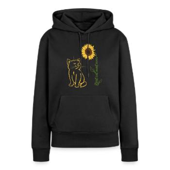 Best Cat Aunt Ever - Frauen Premium Bio Hoodie - Schwarz - Vorne - Julia (174cm)