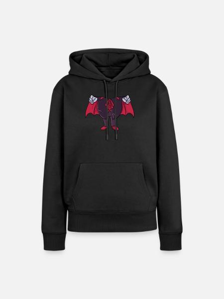 Vampir-Kostüm - Frauen Premium Bio Hoodie - Schwarz