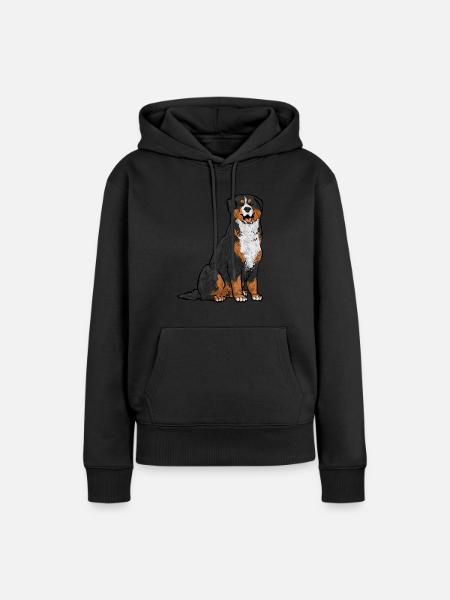 Berner Sennenhund - Frauen Premium Bio Hoodie - Schwarz