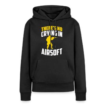 Lustiger Airsoft Spruch Männer Softair Ausrüstung - Frauen Premium Bio Hoodie - Schwarz - Vorne - Julia (174cm)