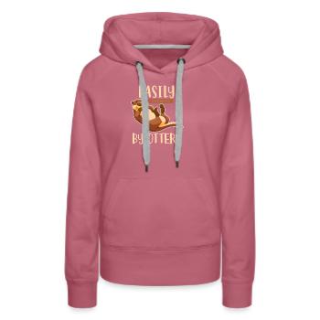 Otter Sea Otter Otter Gift - Women’s Premium Organic Hoodie - mauve - Front - Isabella (175cm)