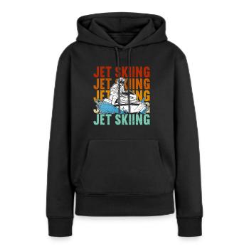 Jet Ski Jet Skiing - Sweat à capuche Premium bio Femme - noir - Devant - Julia (174cm)