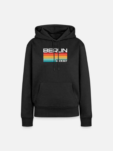 Berlin Berlinerin Berlin City Berlin - Women’s Premium Organic Hoodie - black