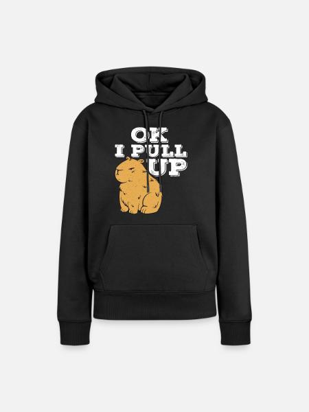 Ok I Pull Up - Frauen Premium Bio Hoodie - Schwarz