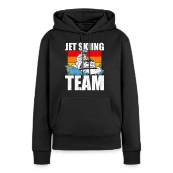 Jet Ski Jet Skiing - Sweat à capuche Premium bio Femme - noir - Devant - Julia (174cm)