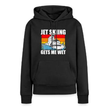 Jet Ski Jet Skiing - Sweat à capuche Premium bio Femme - noir - Devant - Julia (174cm)