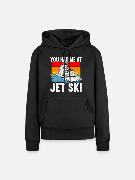 Jetski Jetski - Frauen Premium Bio Hoodie - Schwarz