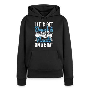 Croisière Croisière Vacances Croisière en famille - Sweat à capuche Premium bio Femme - noir - Devant - Julia (174cm)
