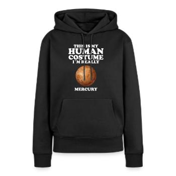 Mercure - Sweat à capuche Premium bio Femme - noir - Devant - Julia (174cm)