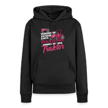 Bäuerin Landwirtin Vergiss die Kutsche - Frauen Premium Bio Hoodie - Schwarz - Vorne - Julia (174cm)