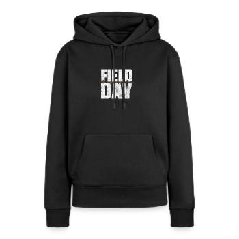 Kindergarten - Frauen Premium Bio Hoodie - Schwarz - Vorne - Julia (174cm)