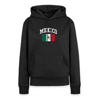 Mexiko - Frauen Premium Bio Hoodie - Schwarz - Vorne - Julia (174cm)