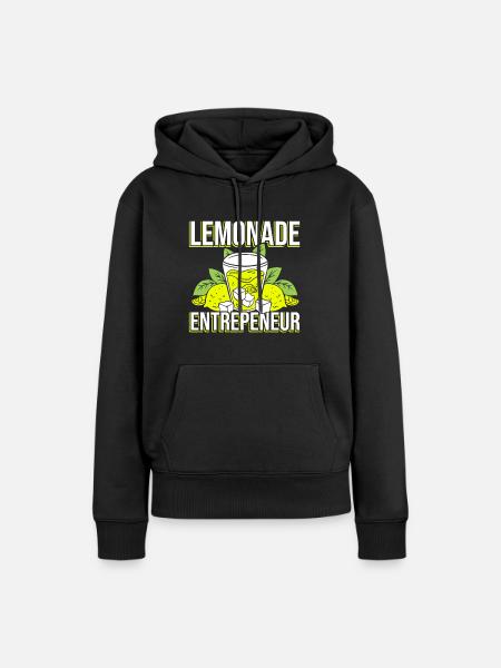 Limonaden-Stand - Frauen Premium Bio Hoodie - Schwarz